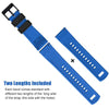 Black Top/Blue | Top Silicone Quick Release Watch Band.