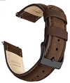 Ritche Watch Bands Watch Bands Saddle Brown / Black Samsung Galaxy Watch Band  20mm Classic Leather Straps