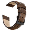 Ritche Watch Bands Watch Bands Saddle Brown/white / Black / 20mm Ritche Classic Leather Watch Band Straps