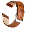 Ritche Watch Bands Watch Bands Toffee Brown / Silver Samsung Galaxy Watch Band  20mm Classic Leather Straps